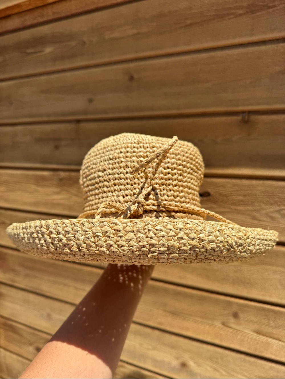 Vintage Women’s Straw Sun Hat - Natural Straw - Picture 8 of 10